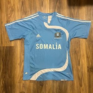 Adidas Somalia National Team Soccer Jersey - ClimaCool - XL - Blue/White